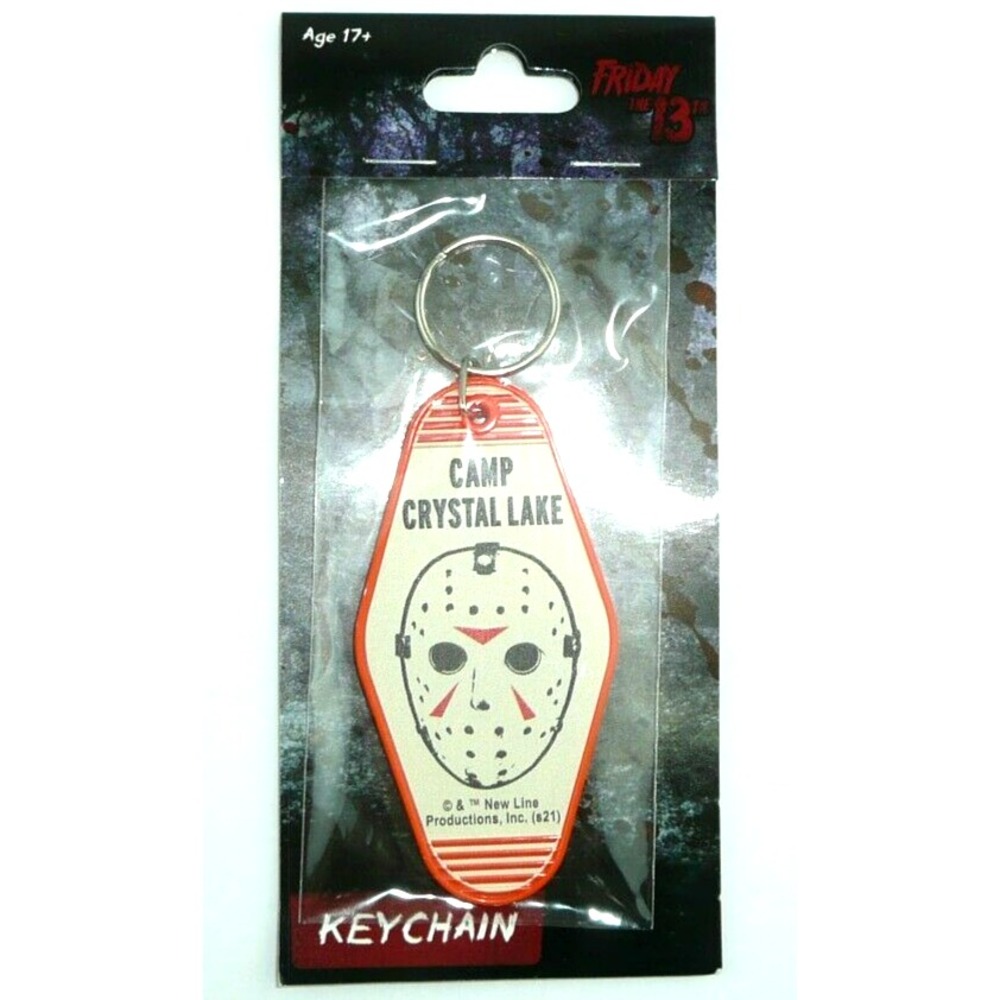 Friday the 13th Keychain Camp Crystal Lake Tag Jason Halloween Horror Movie